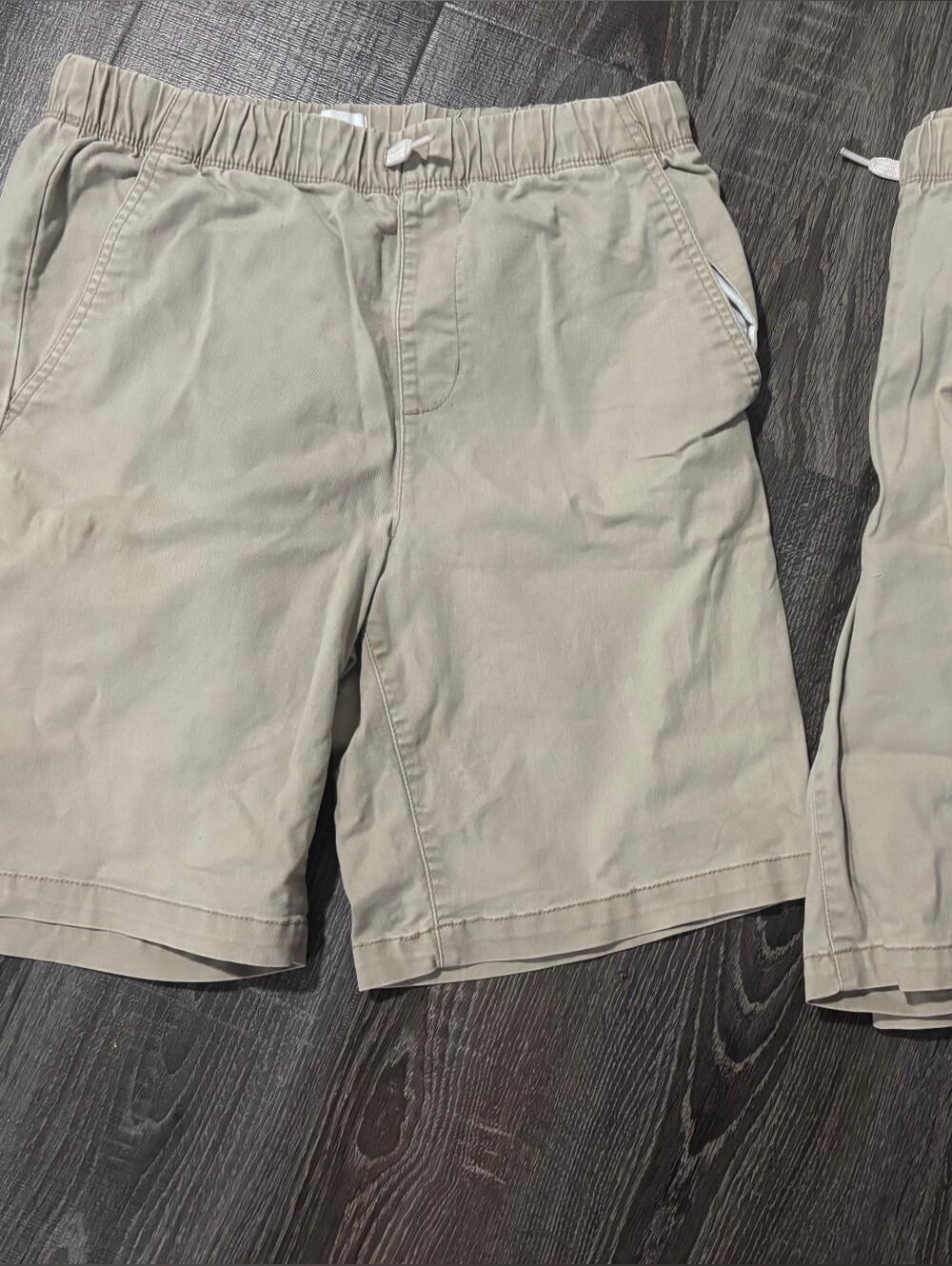 2 Pairs of Old Navy Youth Elastic-Waist Khaki Shorts